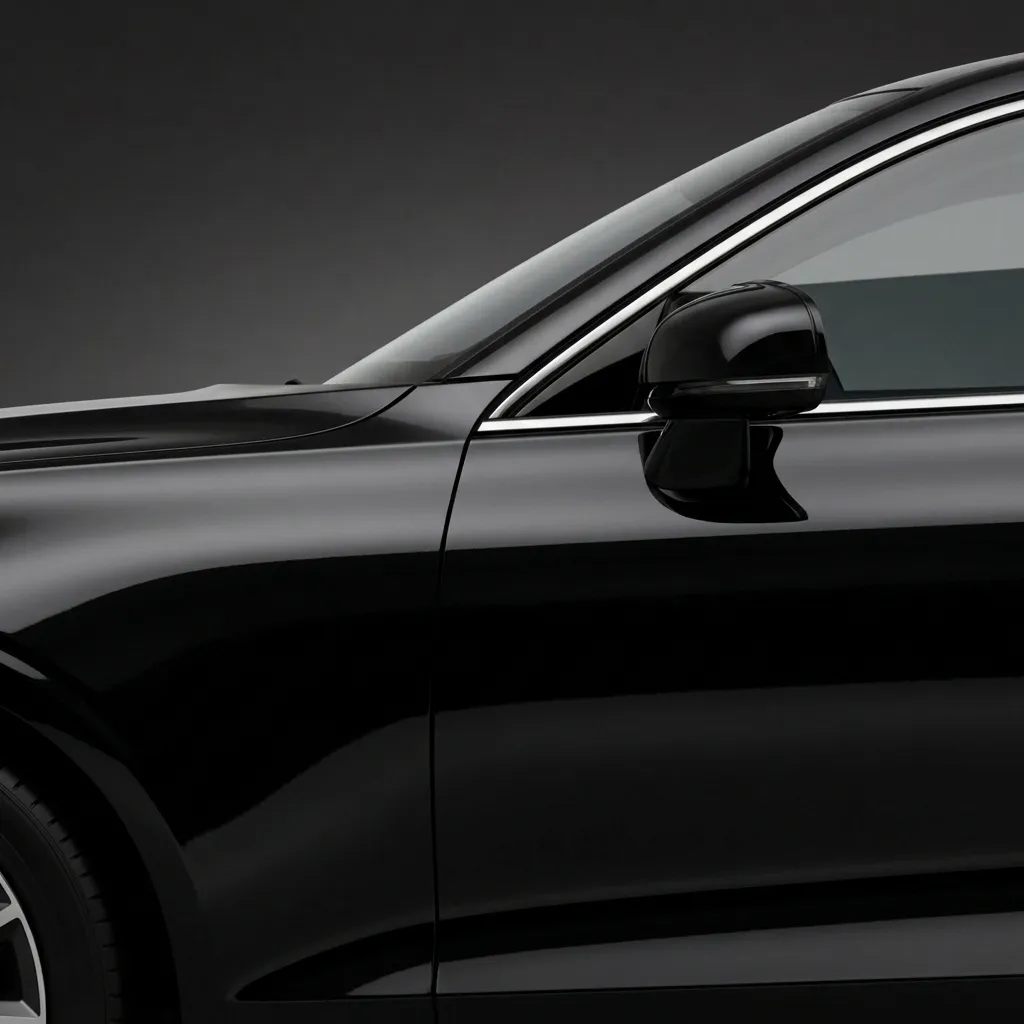 Car painted Onyx Black in AutoMod