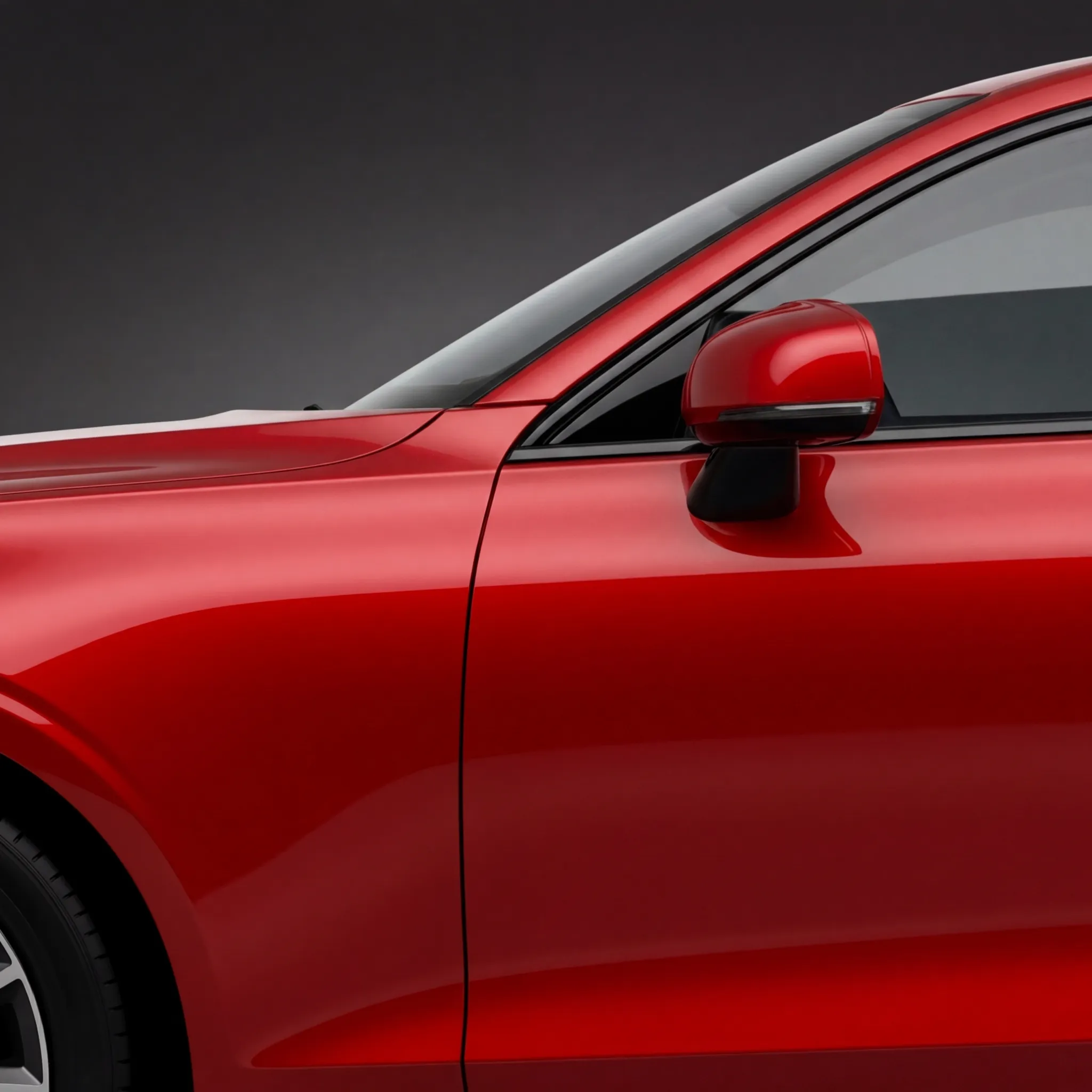 Car painted Racing Red in AutoMod