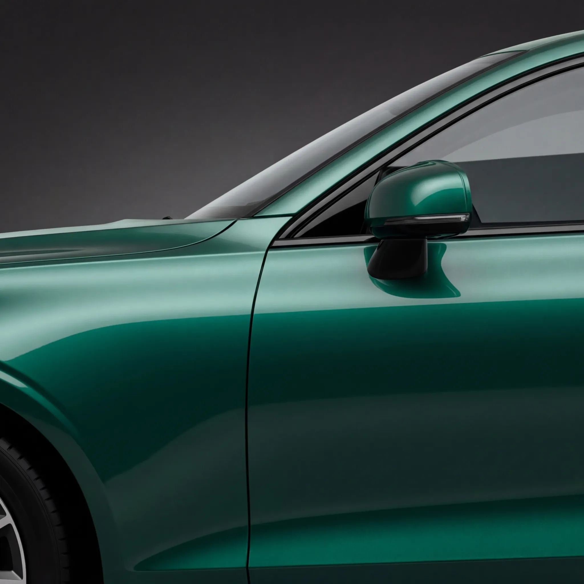 Car painted Emerald Green in AutoMod